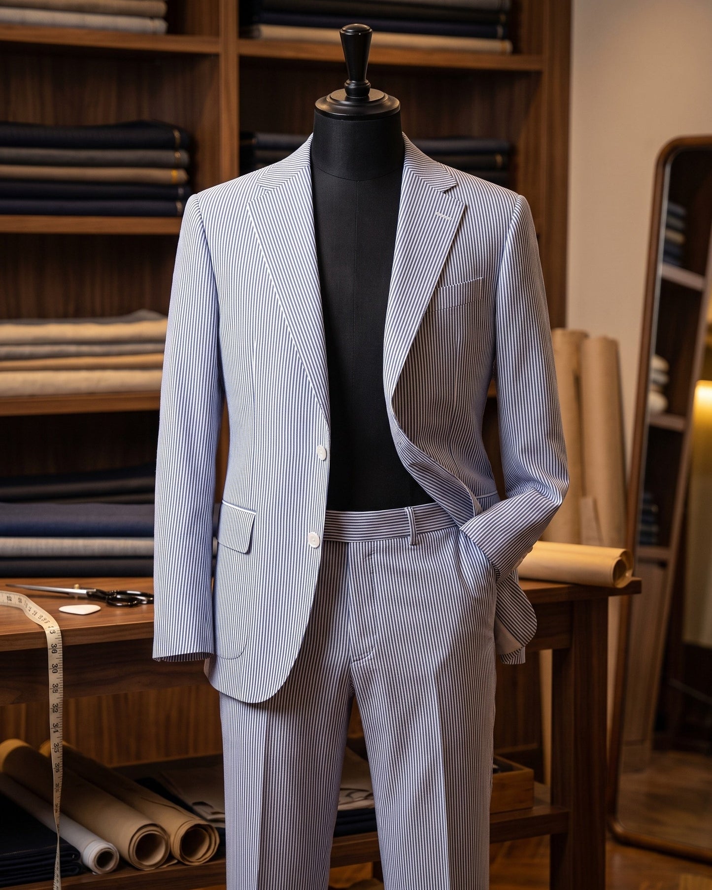 Pablo Striped Two-Piece Suit