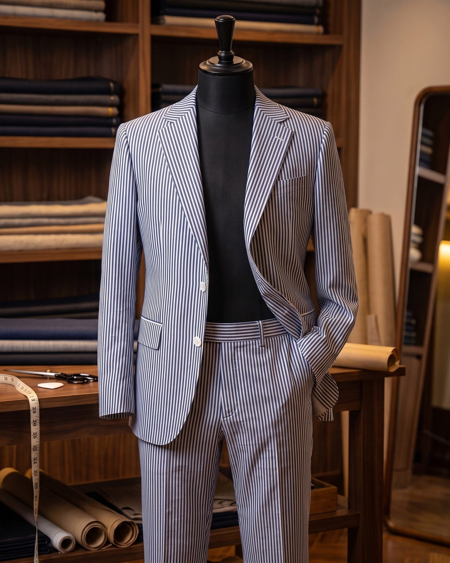 Pablo Striped Two-Piece Suit
