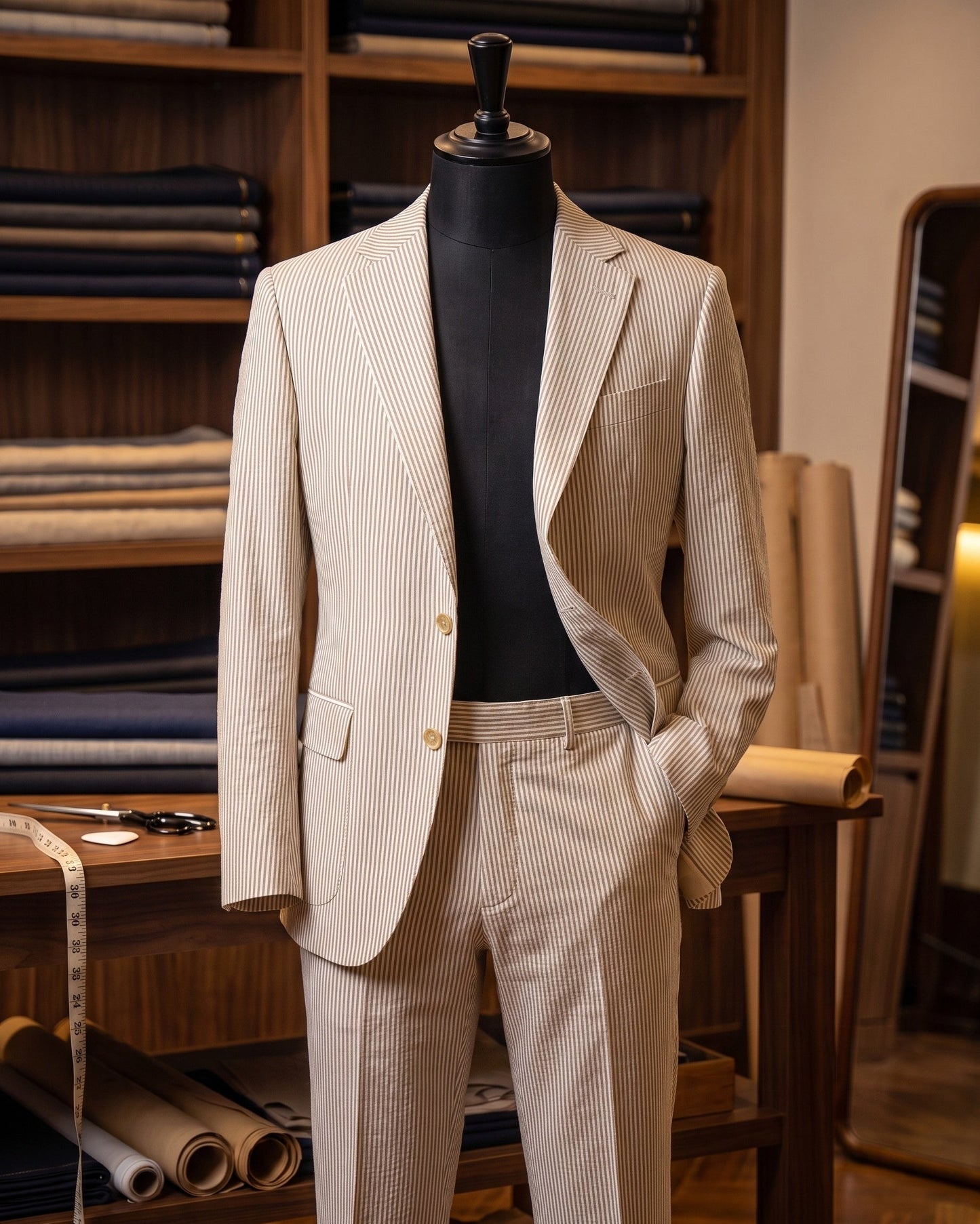 Pablo Striped Two-Piece Suit
